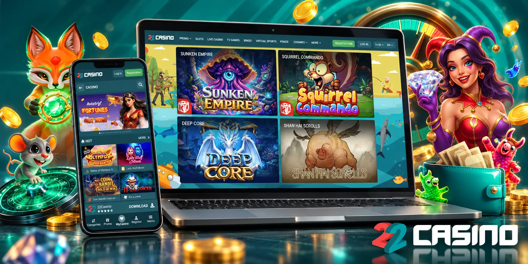 Kako začeti igrati igre v živo pri 22Casino