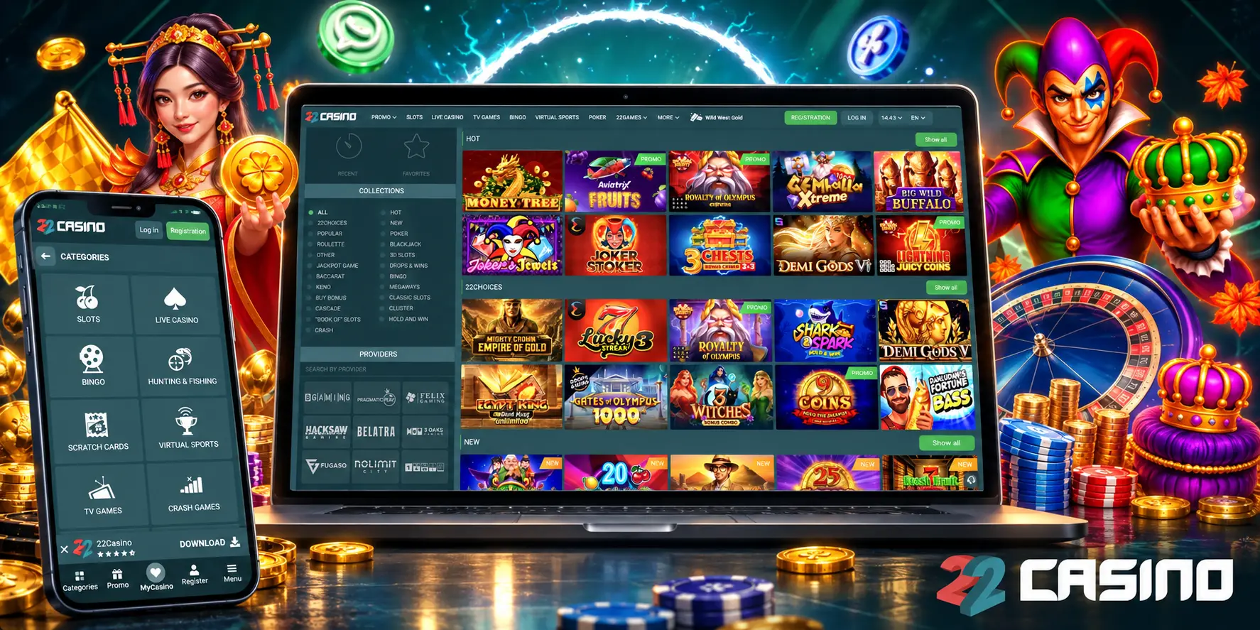 Kakšno pomoč ponuja podpora 22Casino